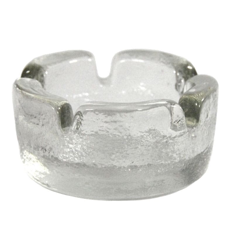 Popielnica Ice Glass, szkło transparentne, Dania, lata 70.