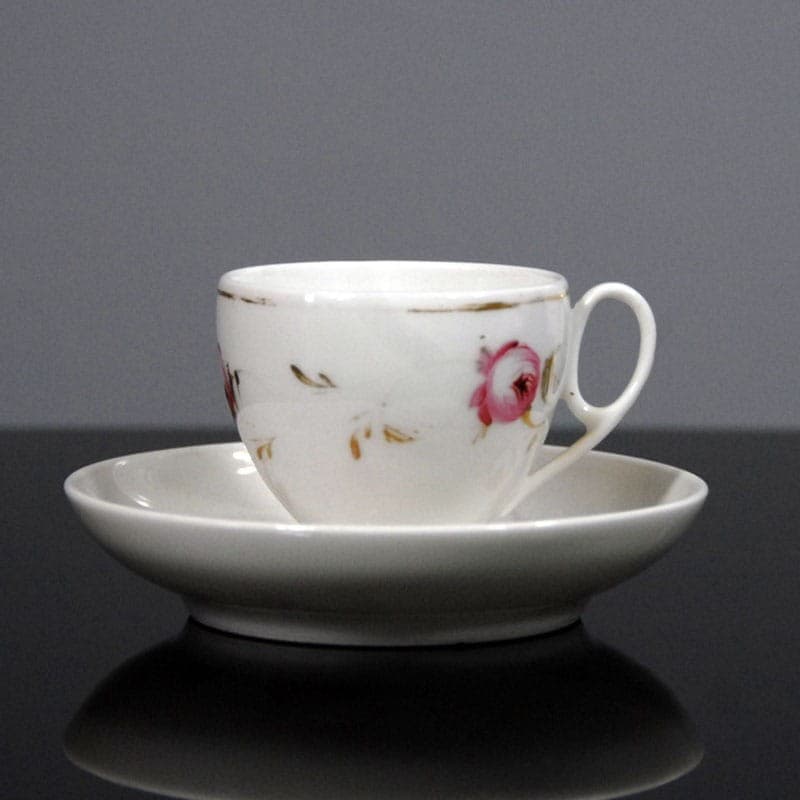 Filiżanka Biedermeier, porcelana biała, Francja, XIX wiek - 318217
