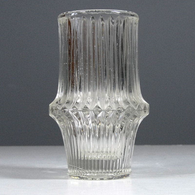 Wazon, szkło transparentne szare, Ząbkowice, Polska, lata 70. - 318186