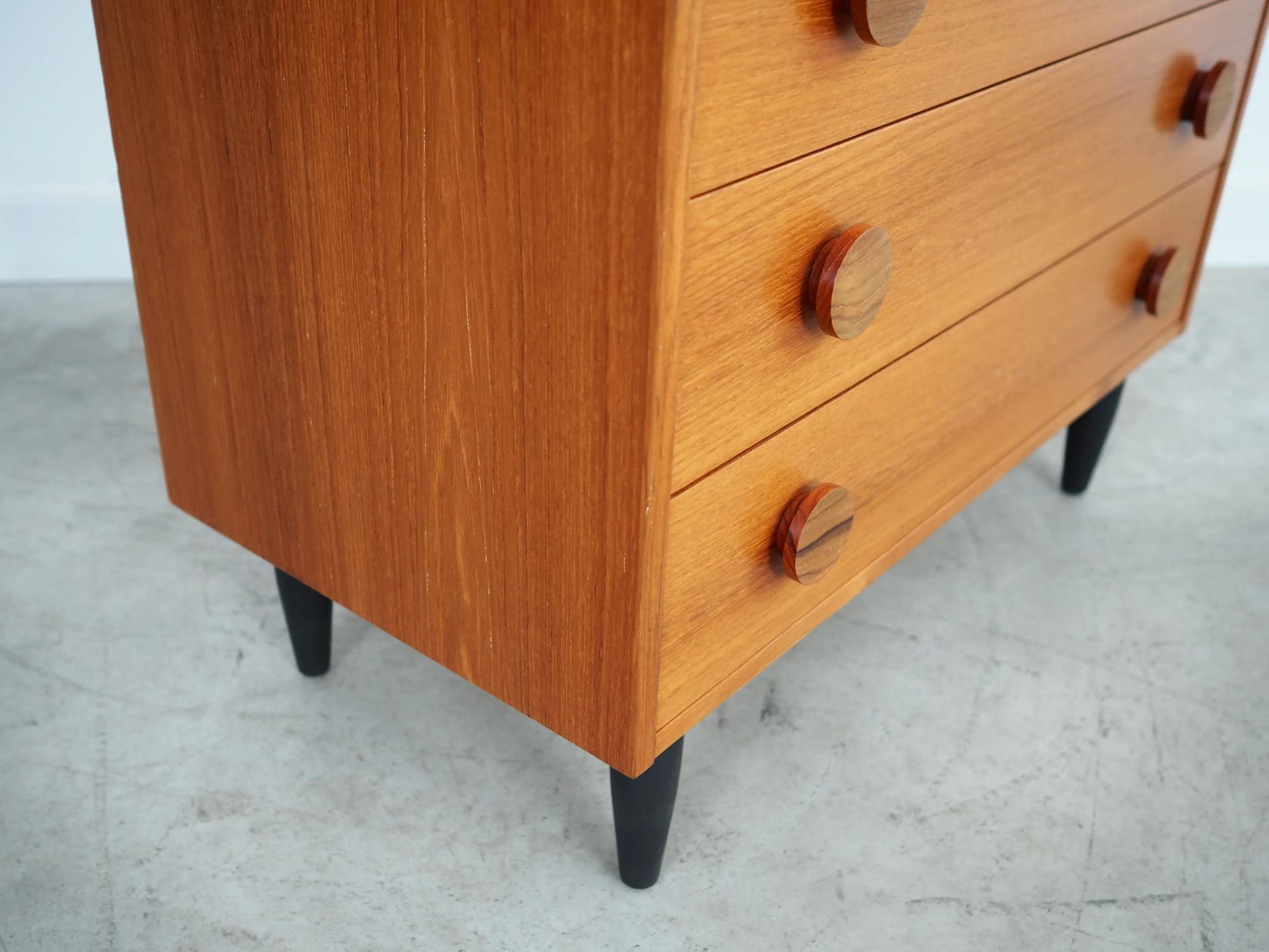 Komoda, mid-century modern, teak pomarańczowy, Dania, lata 60. - 23339