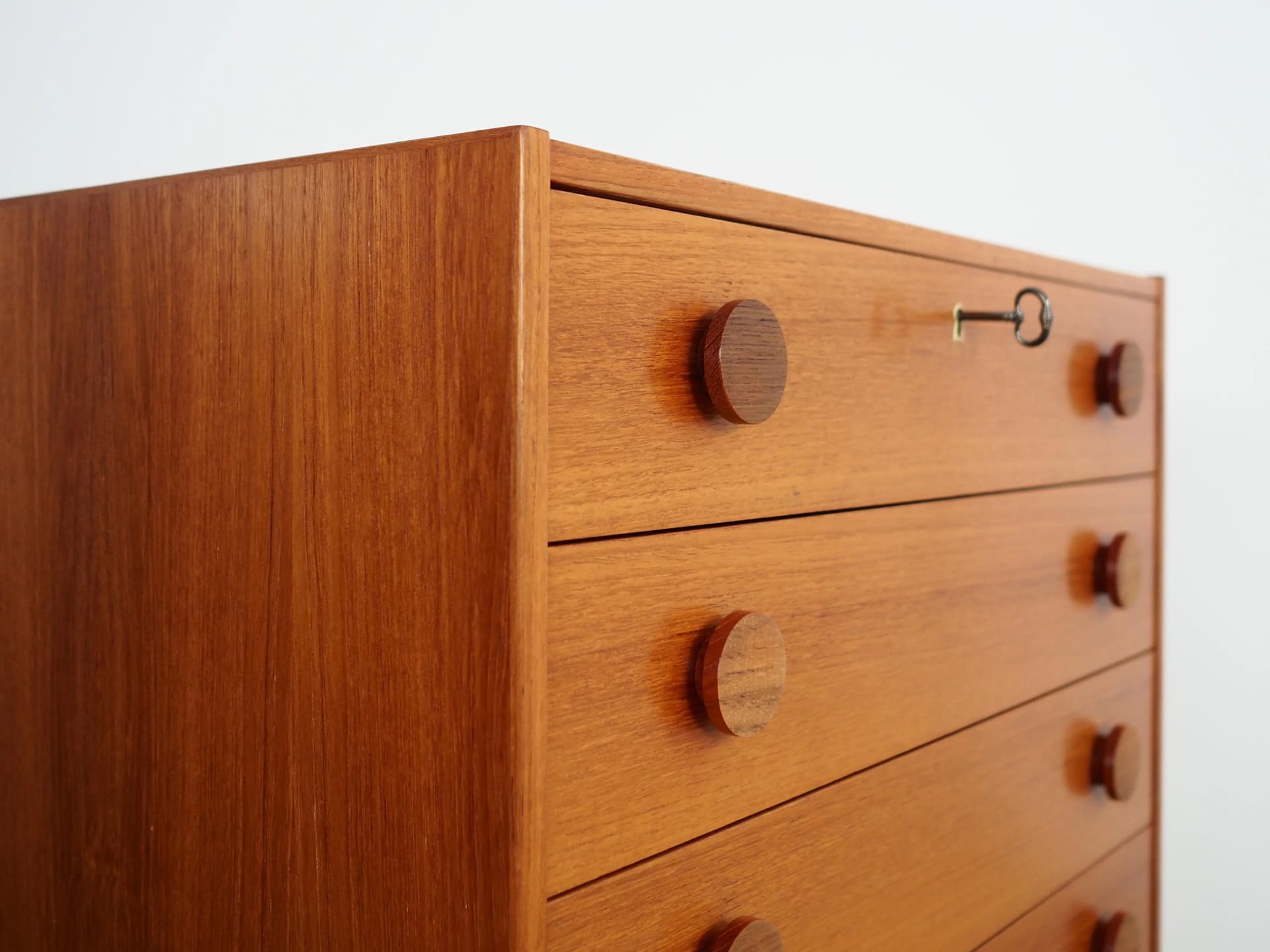 Komoda, mid-century modern, teak pomarańczowy, Dania, lata 60. - 23340