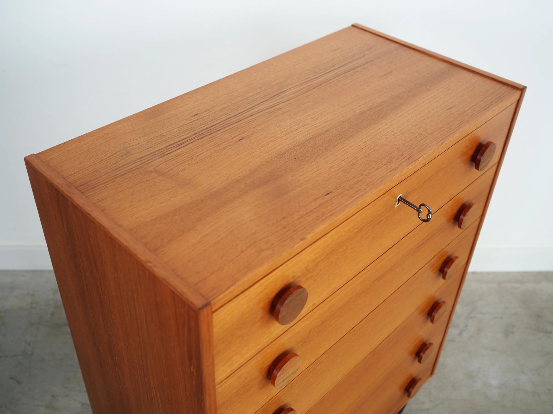 Komoda, mid-century modern, teak pomarańczowy, Dania, lata 60. - 23337