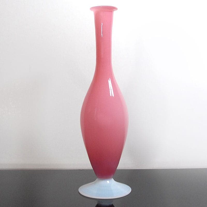 Flakon Empoli, różowy, szkło, Włochy, lata 60. - 318160