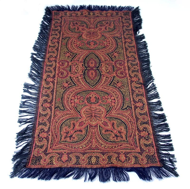 Tkanina dekoracyjna, paisley, czerwona, bawełna, Turcja, XIX wiek - 318110