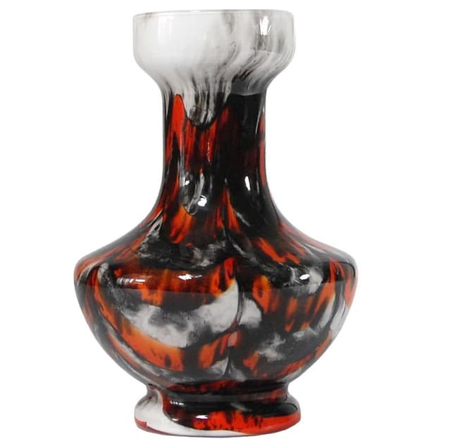 Wazon Opalina Fiorentina, multicolor, szkło, Stelvia, Włochy, lata 60. - WYMIARY
