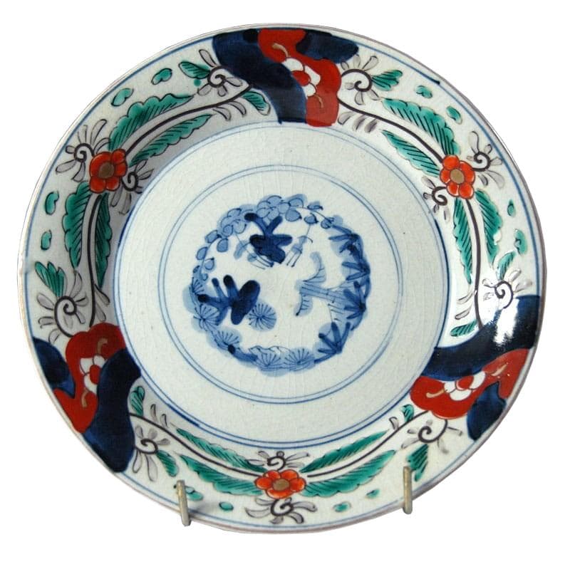 Patera Imari, wielobarwna ceramika, Japonia, przełom XIX/XX w.