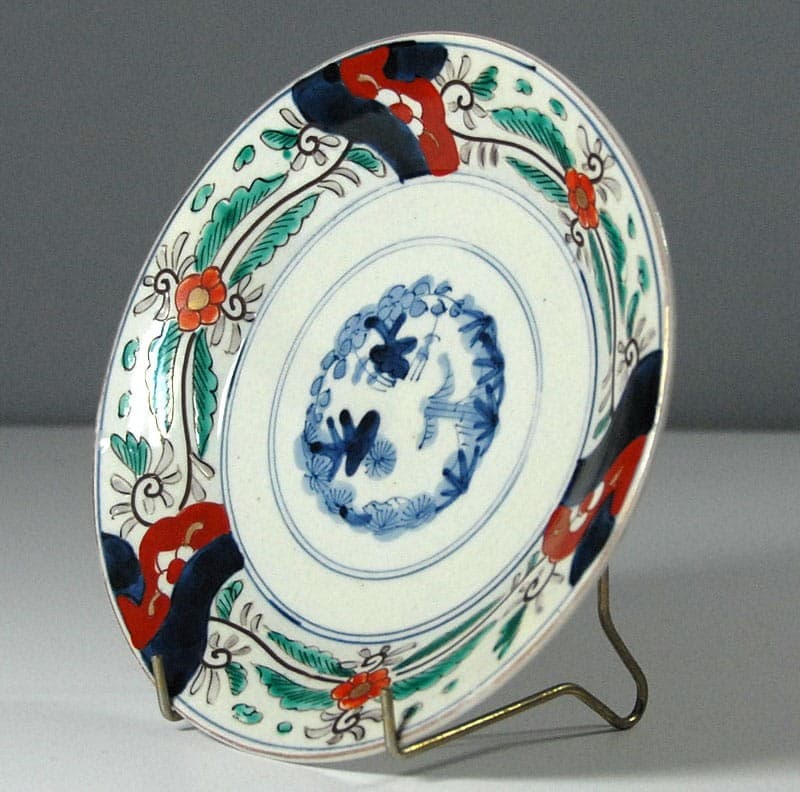 Patera Imari, wielobarwna ceramika, Japonia, przełom XIX/XX w. - 317870