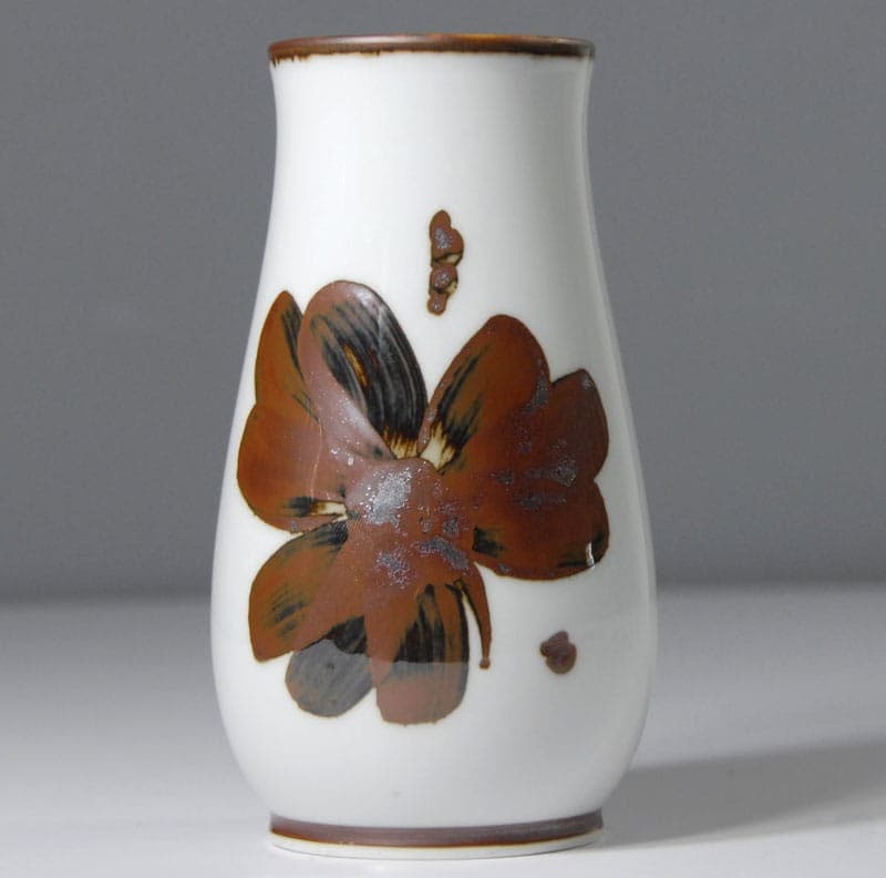 Wazon porcelana kremowa, Bing & Grondahl, Dania, lata 70. - 317839