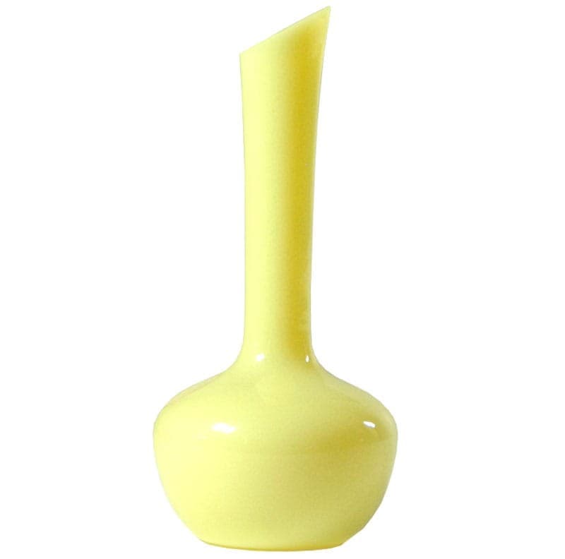 Wazon Crisalleries de SEVRES, żółty, szkło, Francja, lata 60. - 317784