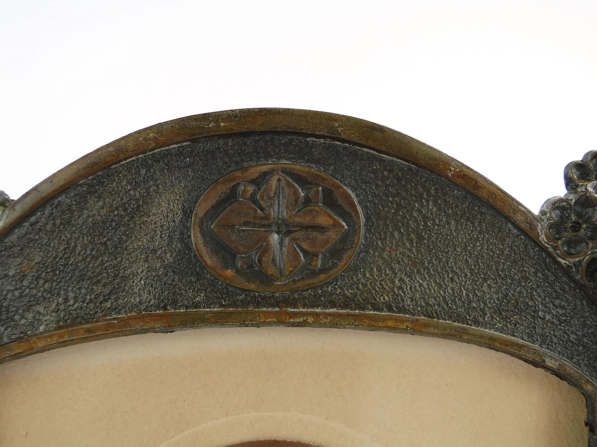 Art Nouveau Photo Frame, dark brown metal, Austria, 1900s - 23623