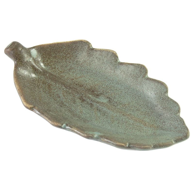 Patera, ceramika zielona brązowa, Vallauris, Francja, lata 60. - 317588
