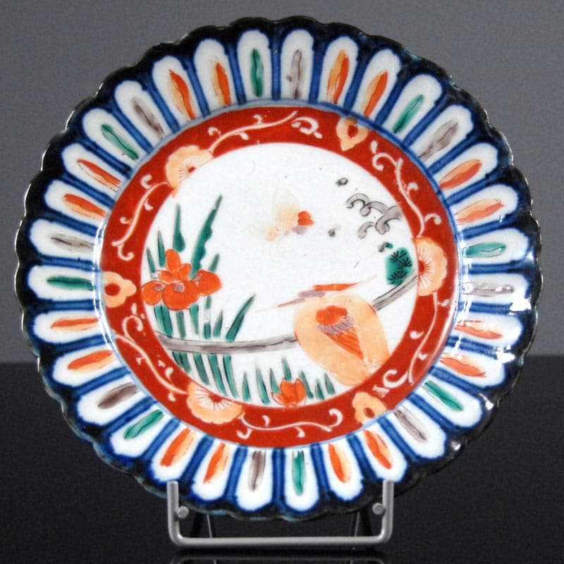 Patera Imari, wielokolorowa, fajans, Japonia, przełom XIX/XX w. - 317578