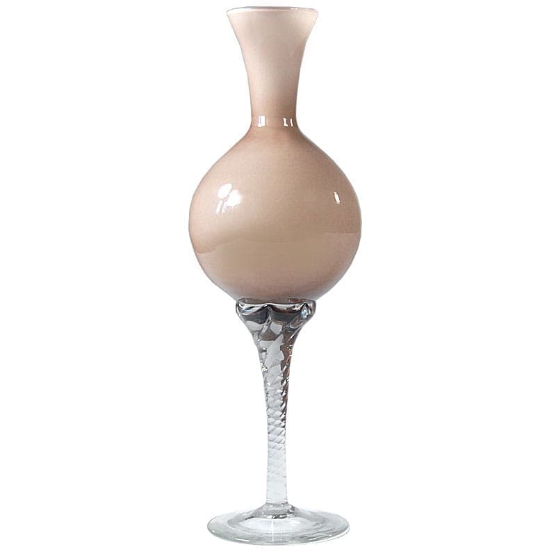 Wazon Opalina Fiorentina, beżowy, szkło transparentne, Włochy, lata 60. - 317544