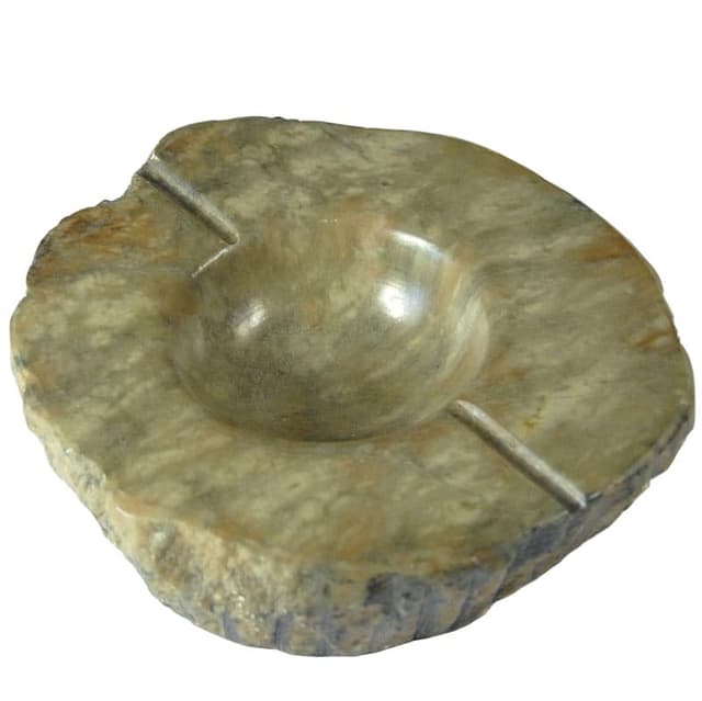 Popielnica, alabaster beżowy, Włochy, lata 60. - WYMIARY