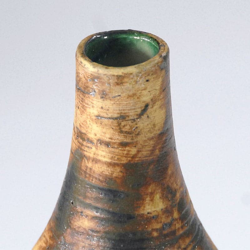 Wazon, beżowy brązowy czarny, ceramika, Dania, lata 70. - 317511