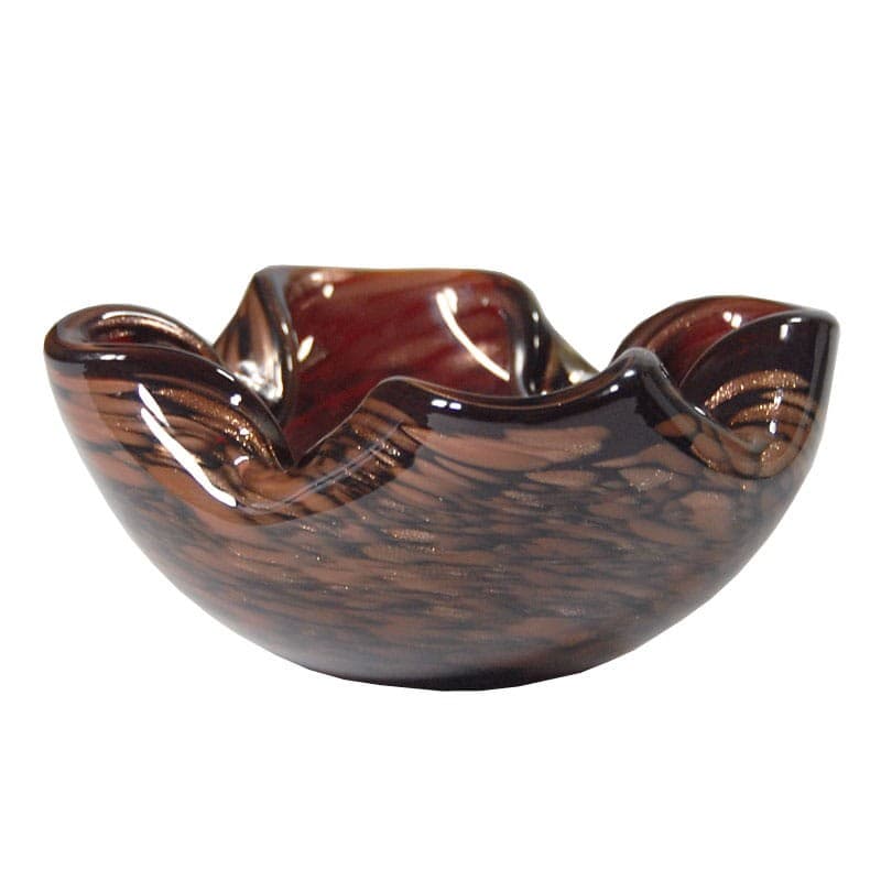 Paterka Murano, czerwony, szkło kryształowe, Włochy, lata 70. - 319071