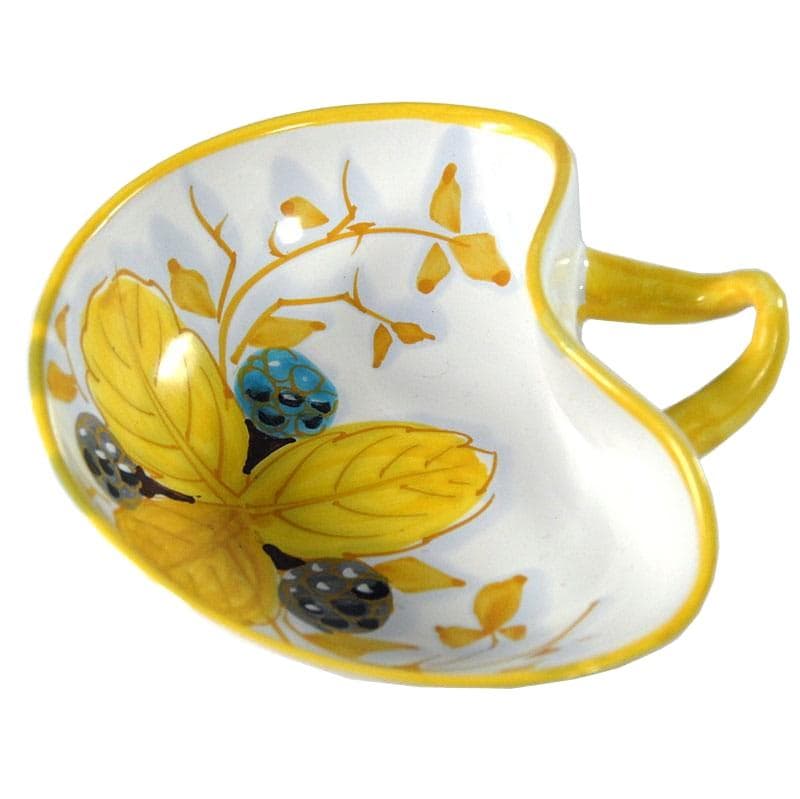 Paterka ceramiczna żółta, ceramika, Włochy, lata 80.