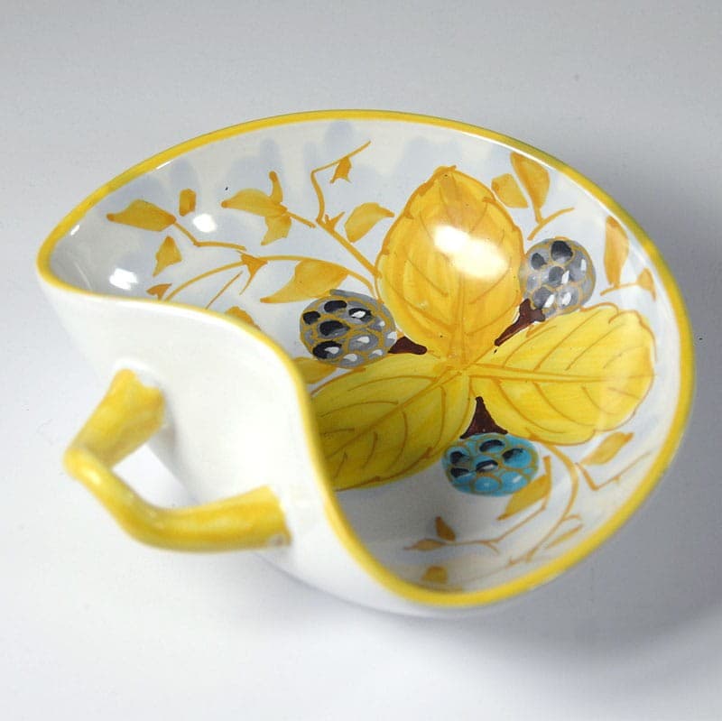 Paterka ceramiczna żółta, ceramika, Włochy, lata 80. - 319037