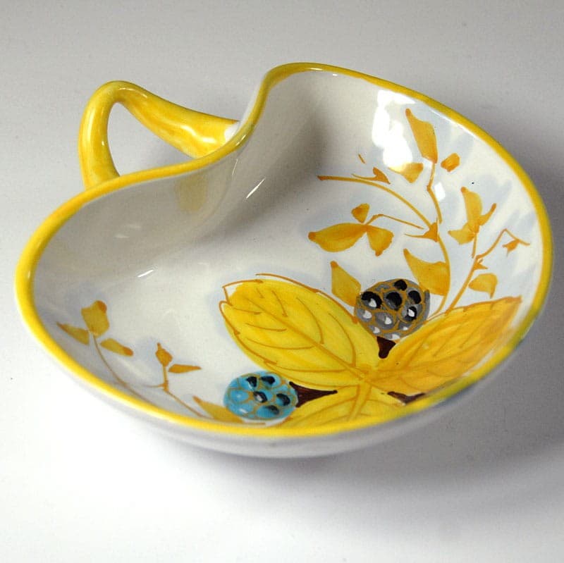 Paterka ceramiczna żółta, ceramika, Włochy, lata 80. - 319038