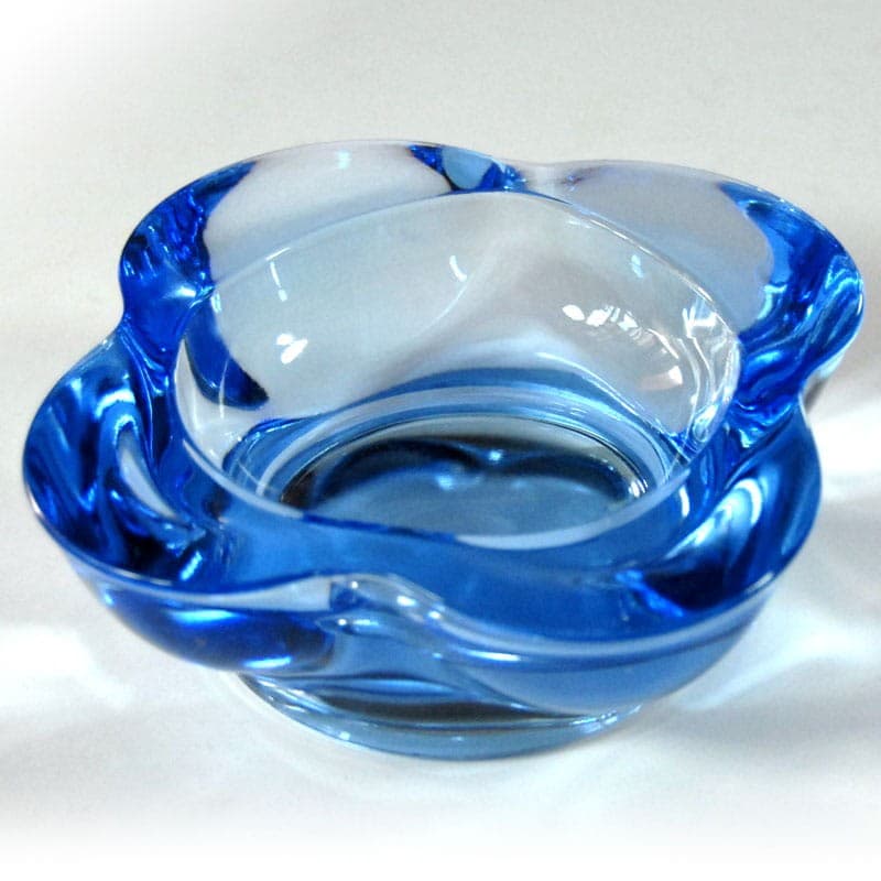 Paterka, szkło błękitne transparentne, Szwecja, lata 80. - 318886
