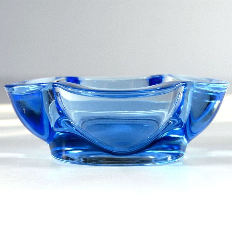 Paterka, szkło błękitne transparentne, Szwecja, lata 80. - 318885