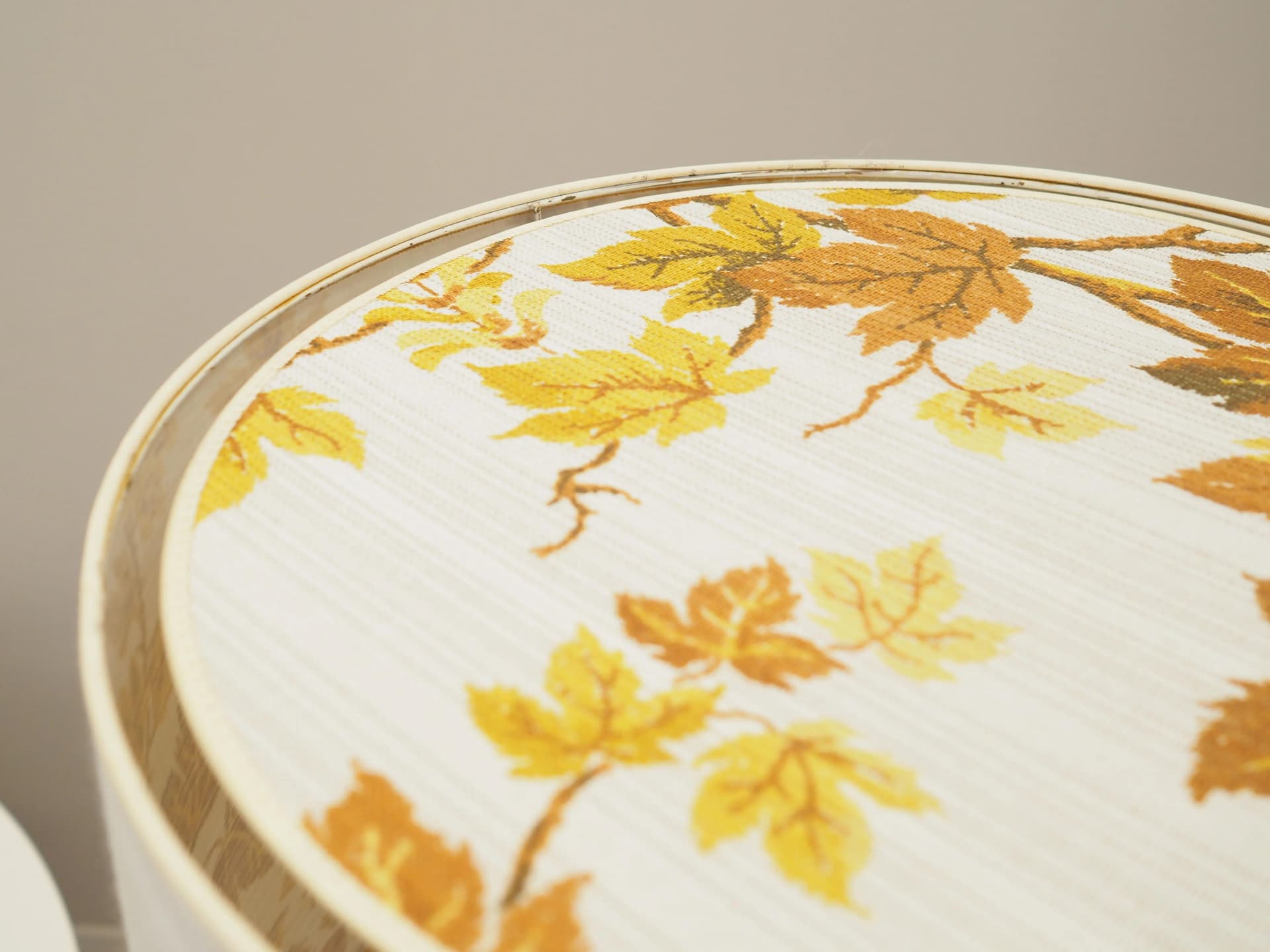 Lampa podłogowa, multicolor, drewno tekowe mosiądz tkanina, Dania, lata 70. - 23730