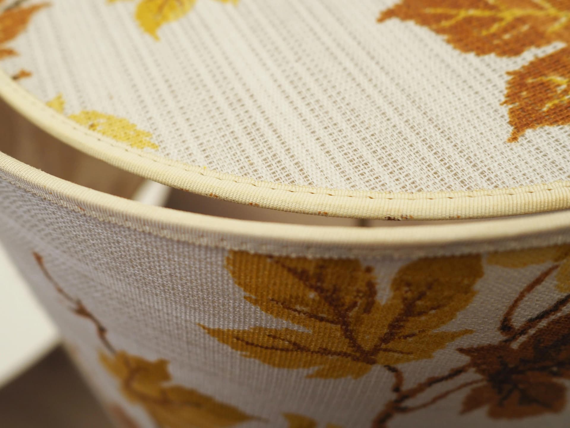 Lampa podłogowa, multicolor, drewno tekowe mosiądz tkanina, Dania, lata 70. - 23732