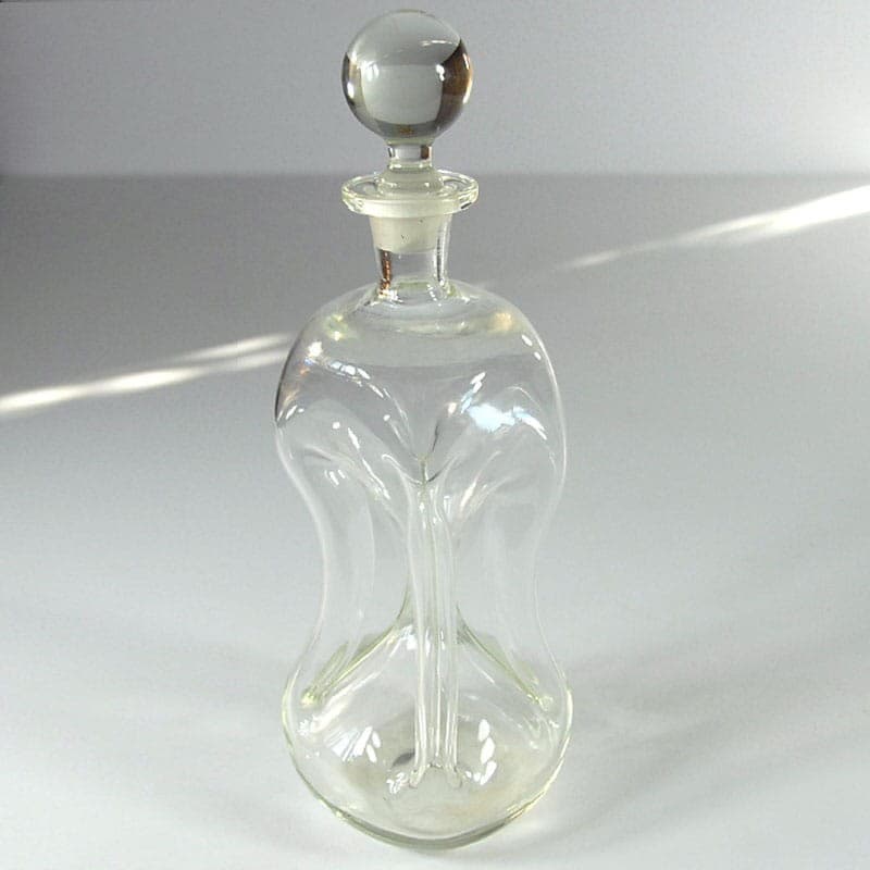 Karafka Kluk Kluk, szkło kryształowe transparentne, Holmegaard, Dania, lata 80. - 318874