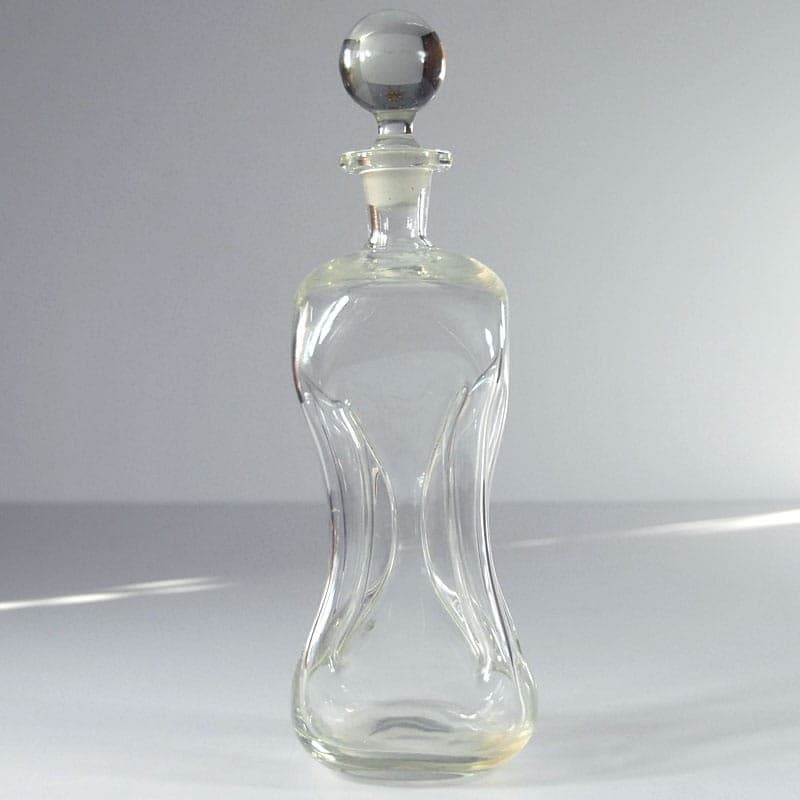 Karafka Kluk Kluk, szkło kryształowe transparentne, Holmegaard, Dania, lata 80. - 318873