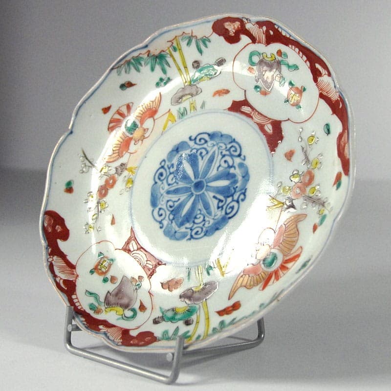Patera Imari, multikolor, fajans, Japonia, przełom XIX/XX w. - 318842