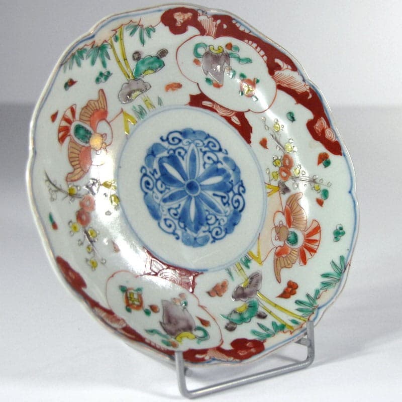 Patera Imari, multikolor, fajans, Japonia, przełom XIX/XX w. - 318841