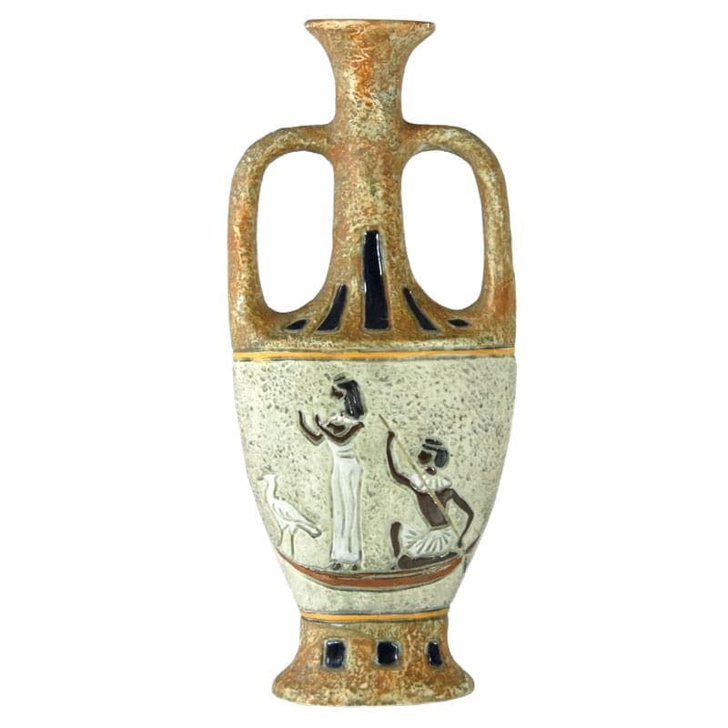Flakon ceramiczny beżowy, Fratelli Marchi, Włochy, lata 60.