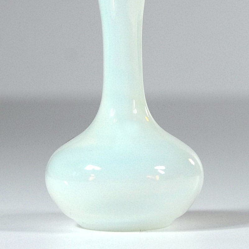Wazon Murano, szkło białe, złocony metal, proj. V. Nason, Włochy, lata 50. - 318794