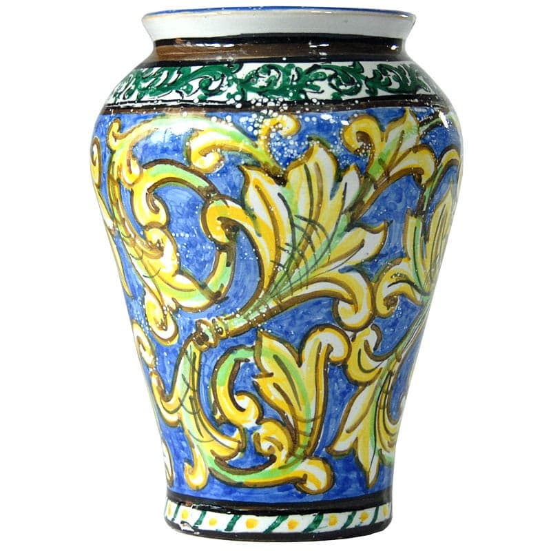 Wazon Caltagirone, ceramika kobaltowy, Włochy, lata 50. - 318783