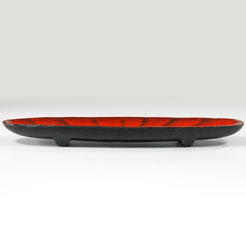Patera ceramiczna czerwona, ceramika, Belgia, lata 60. - 318770