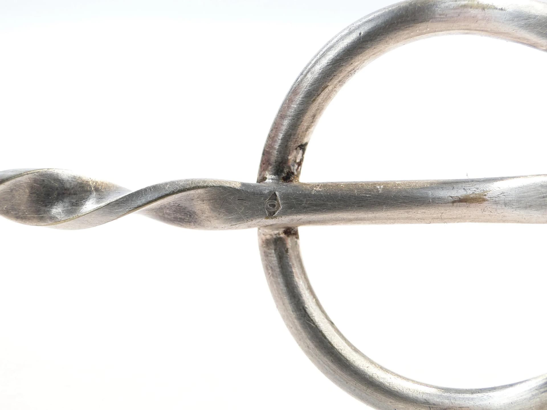 Fish fork, Art Deco, silver-plated brass silver, Belgium, 1930s. - 23583