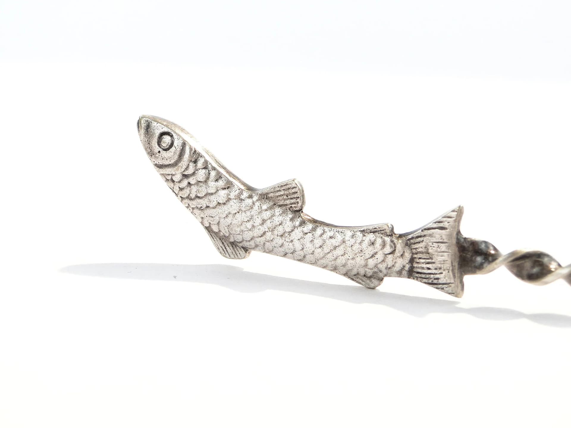 Fish fork, Art Deco, silver-plated brass silver, Belgium, 1930s. - 23582