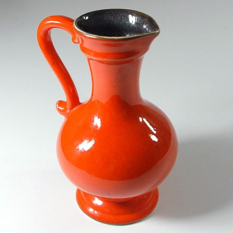 Wazon ceramiczny oranż, Schlossberg, Niemcy, lata 60. - 318725