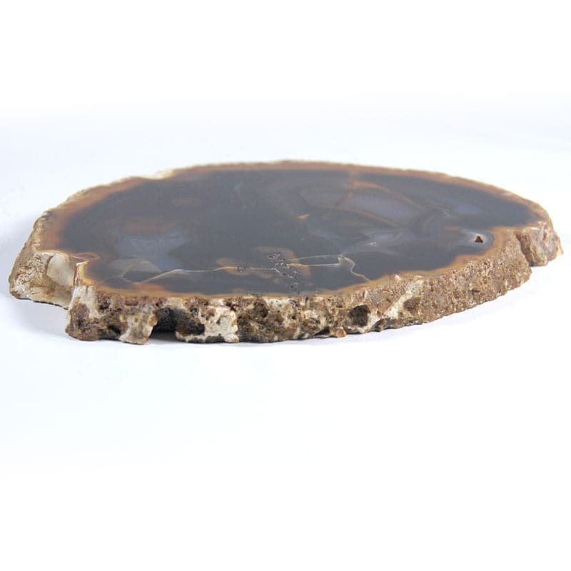 Plaster agatu polerowany, agat multicolor, metal srebrny, XXI w. - 318663