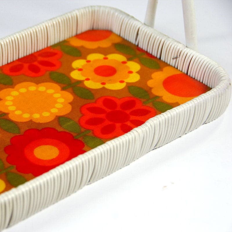 Tacka Flower Power, multikolor, plastik, Belgia, lata 70. - 318651