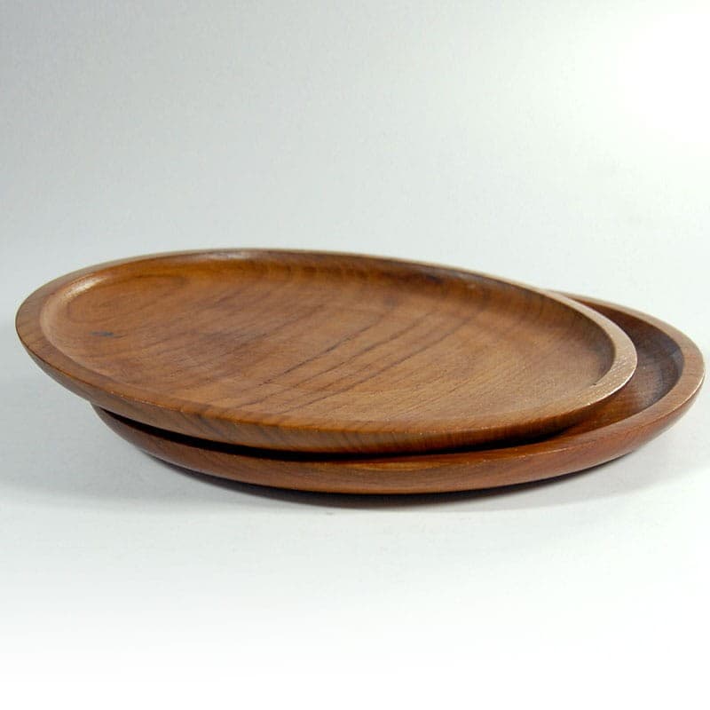 Para pater, teak brązowy, Dania, lata 70. - 318579