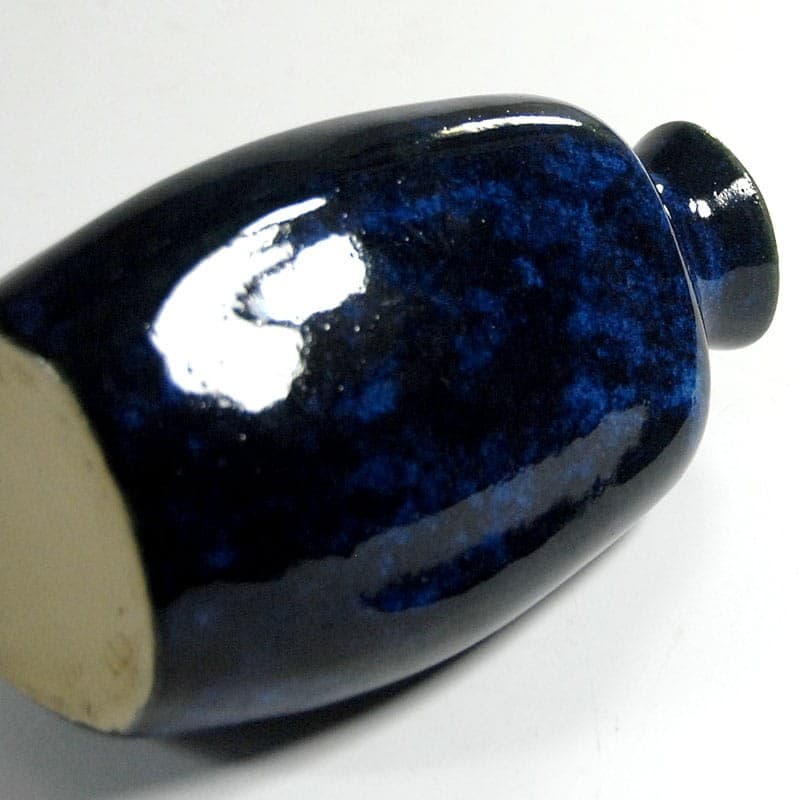Wazon ceramiczny, kobaltowy, ceramika, L. Hjorth, Dania, lata 40. - 318519