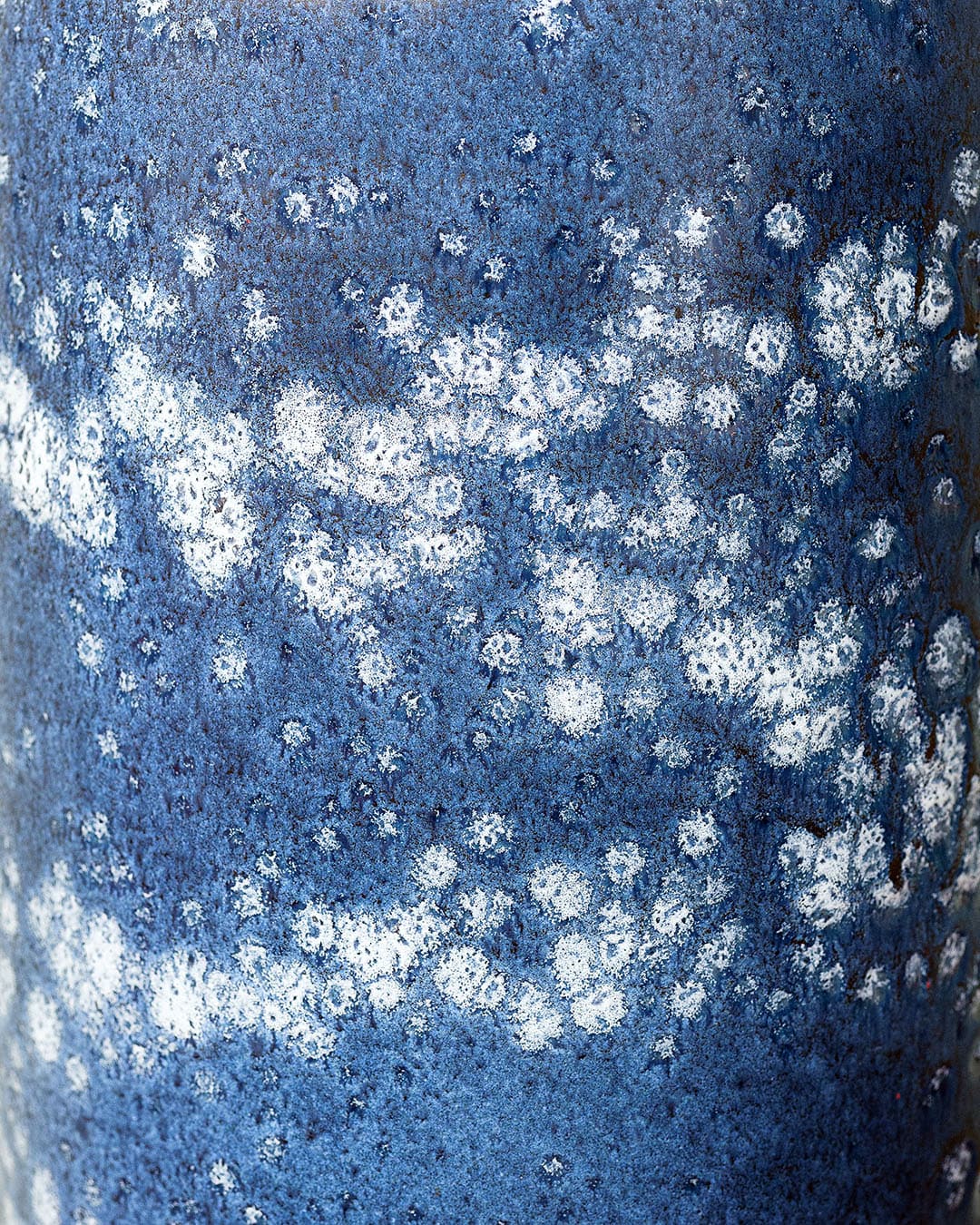 Floor vase Scheurich, blue white, ceramics, Germany, 1970s. - 318448