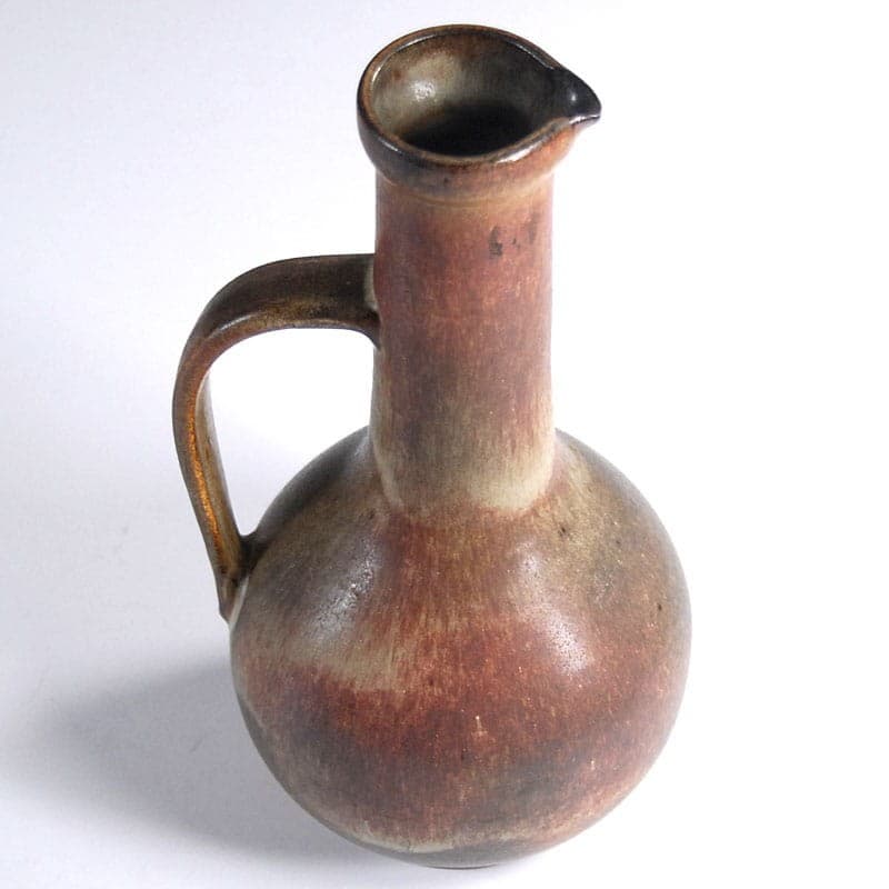 Wazon ceramiczny, brązowy, ceramika, Belgia, lata 60. - 318471