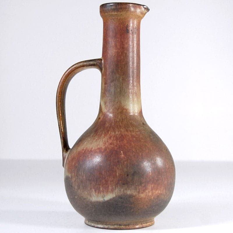 Wazon ceramiczny, brązowy, ceramika, Belgia, lata 60. - 318470