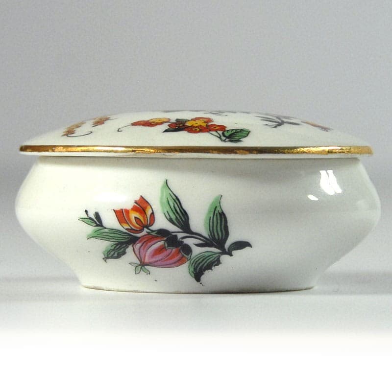 Pojemnik na drobiazgi Limoges, porcelana biała, Francja, lata 70. - 319485