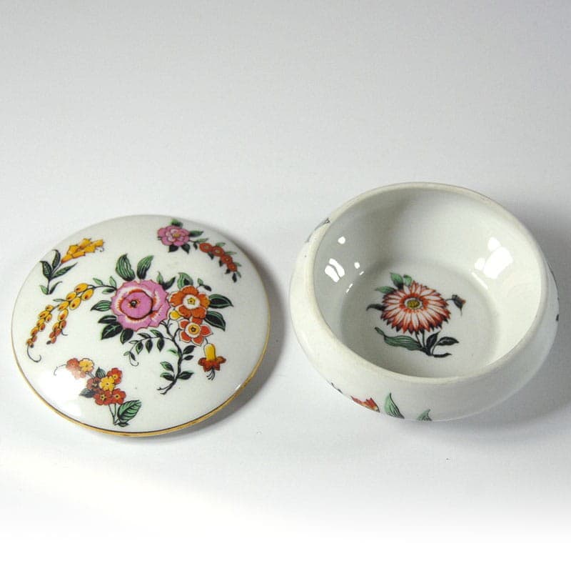 Pojemnik na drobiazgi Limoges, porcelana biała, Francja, lata 70. - 319486