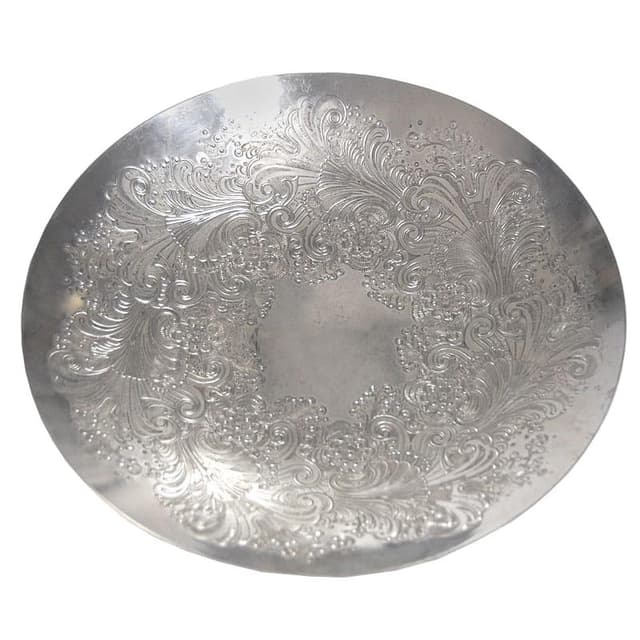 Patera srebrna, metal srebro, proj. S. Kupetz, WMF, Niemcy, lata 70. - WYMIARY