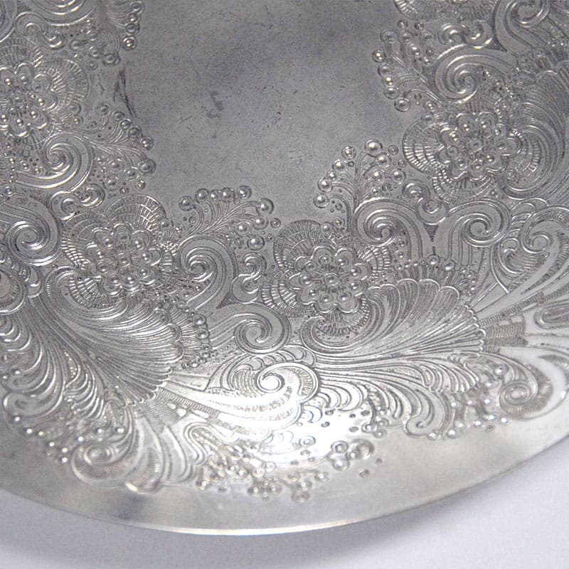 Patera srebrna, metal srebro, proj. S. Kupetz, WMF, Niemcy, lata 70. - 319470