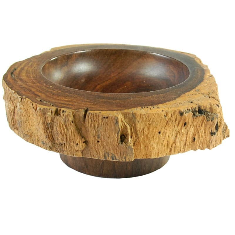 Patera rzeźbiarska, drewno egzotyczne, brązowy, lata 70. - 319439
